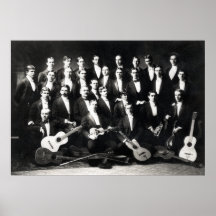 19ème Le groupe musical des hommes de C Posters