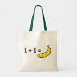 1 + 1 = banane sacs en toile