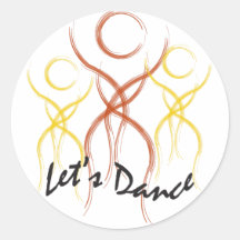 1 2 3 nous ont laissés danser adhésifs ronds