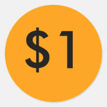 $1 AUTOCOLLANTS