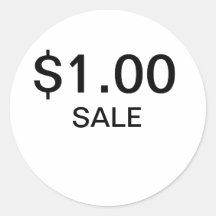 $1 autocollants   2000 pour $3,45