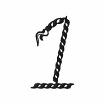 "1" corde numéro 2,5" polos brodés