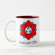 1 fille du football tasses