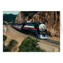 1 train américain de liberté (PS) 4449, le Cap Hor Carte De Vœux