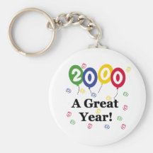 2000 un anniversaire de grande année porte-clé