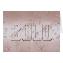 2010 étoiles de nouvelle année Party 2010 vitesse  Carte De Vœux