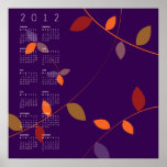2012 calendriers sophistiqués de danse de feuille posters