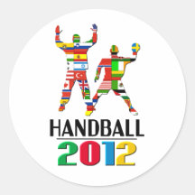 2012 : Handball Autocollant Rond