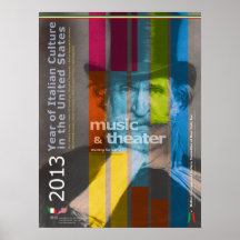 2013 ans d'affiche italienne de Giuseppe Verdi de 