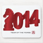 2014 nouvelles années lunaires chinoises Mousepad Tapis De Souris