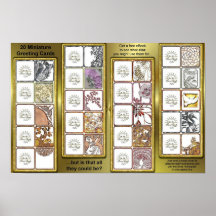 20 cartes miniatures #9997 posters