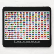 210 drapeaux du monde tapis de souris