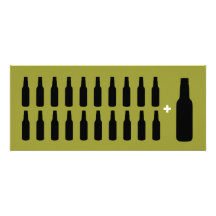 21ème Amant de bière d'invitation de fête d'annive
