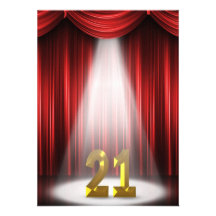 21ème Fête d'anniversaire Invitations