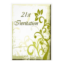 21ème Fête d'anniversaire personnalisée Carton D'invitation