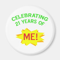 21ème idée de cadeau d'anniversaire d'amusement magnets
