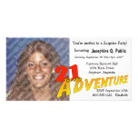 21ème Invitation de photo de partie d'aventure d'a Carte Avec Photo