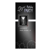 21ème Invitations de fête d'anniversaire - avec le
