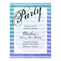 21ème Invitations géniaux de grunge de Chevron de 