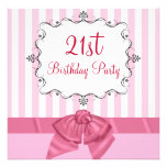 21èmes invitations personnalisées de fête d'annive