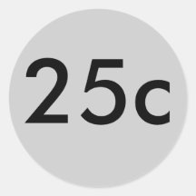 25c autocollants