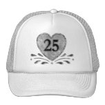 25ème anniversaire - argent casquettes de camionneur