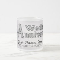 25ème anniversaire - argent - personnaliser tasses
