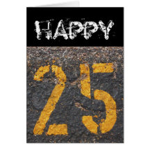 25ème Anniversaire-Carte