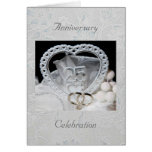 25ème Carte d'invitation de célébration d'annivers