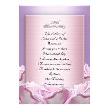 25ème invitation de partie pour des roses de lavan