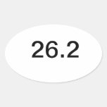26,2 Marathon Sticker Ovale