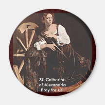 26 novembre. Catherine de l'Alexandrie Magnets Pour Réfrigérateur