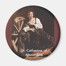 26 novembre. Catherine de l'Alexandrie Magnets Pour Réfrigérateur