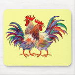 2 COQS par SHARON SHARPE Tapis De Souris