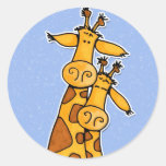2 girafes adhésif