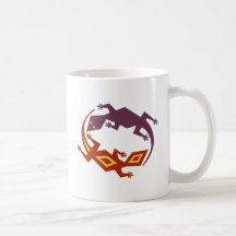 2 lézards lizards mugs