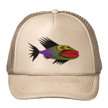 2 poissons casquette de camionneur