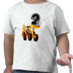 2ème anniversaire de bêcheur jaune t-shirts