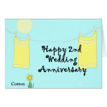 2ème Anniversaire de mariage Cartes