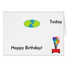 2ème Carte d'anniversaire