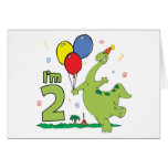 2èmes invitations d'anniversaire de Dino Carte De Vœux