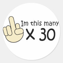 30ème Anniversaire Autocollant