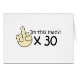 30ème Anniversaire Carte De Vœux