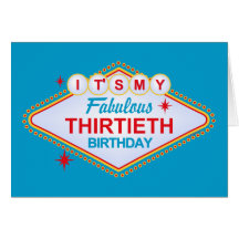 30ème anniversaire de Las Vegas Cartes