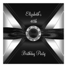 30ème Argent de blanc de noir d'image de diamant d Faire-parts
