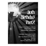 30ème fête d'anniversaire d'étincelle de boule noi invitation personnalisée