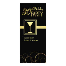 30ème Invitations de fête d'anniversaire