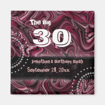 30ème Rouge de ~ d'aimant de butin d'anniversaire 