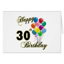 30èmes cadeaux d'anniversaire et habillement heure carte de vœux