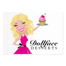 311 desserts Blondie 3,5 x 2 de Dollface Modèles De Cartes De Visite
